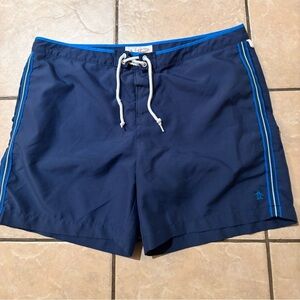 Men's Navy Penguin Swim Shorts /shorts‎